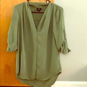Hunter green blouse